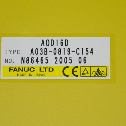 Fanuc AOD16D digitale Ausgabeinheit A03B-0819-C154 // N86465 2005 06 NEU