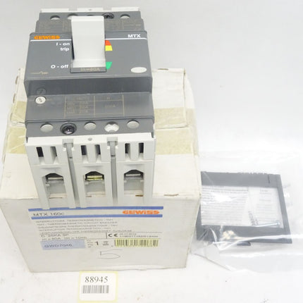 Gewiss Leistungsschalter Thermomagnetische Ausloeser MTX160C 80A / GWD7046 / Neu OVP