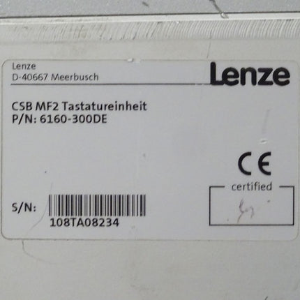 Lenze CS9000 DVI 1580.9904658 / ERG4P_SO/1/DE/USB /