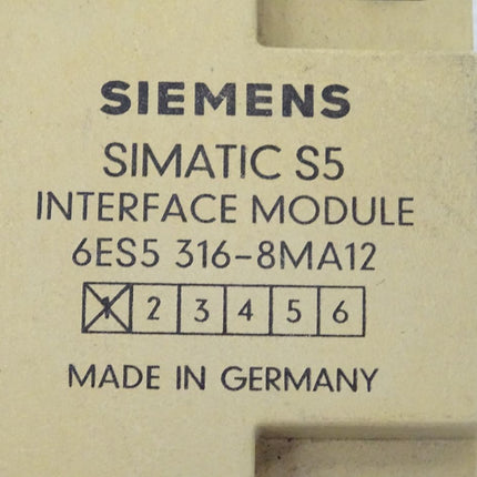 Siemens Simatic S5 6ES5316-8MA12 / 6ES 5316-8MA12 E:01