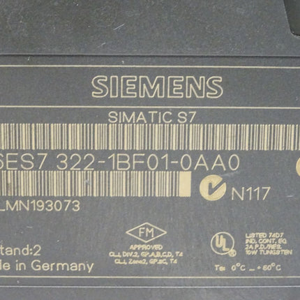 Siemens 6ES7322-1BF01-0AA0 / 6ES7 322-1BF01-0AA0