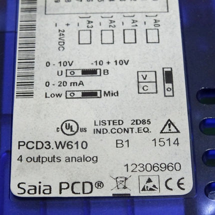 Saia PCD PCD3.W610 Analoges Ausgangsmodul