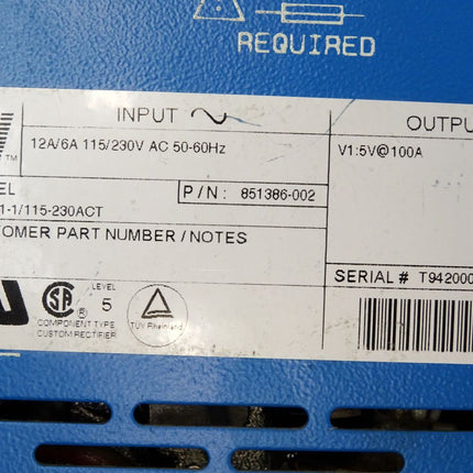 LT MMA11-1/115-230ACT 851386-002 Power Supply