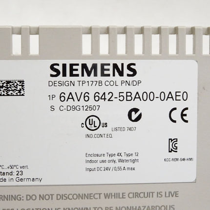 Siemens Backcover Rückschale Panel TP177B Color 6AV6642-5BA00-0AE0 6AV6 642-5BA00-0AE0