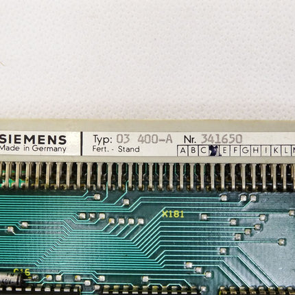 Siemens Sinumerik Karte 03400-A