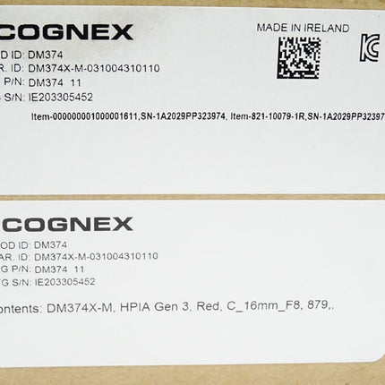 Cognex DM374 DM374X-M-031004310110 821-10079-1R / Neu OVP - Maranos.de