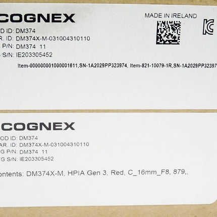 Cognex DM374 DM374X-M-031004310110 821-10079-1R / Neu OVP