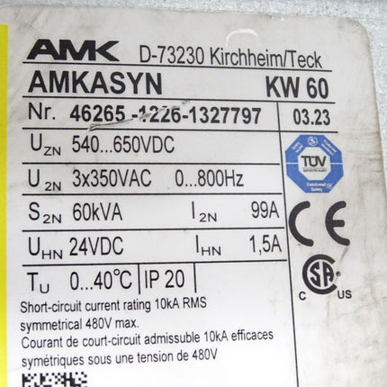 AMK AMKASYN KW60 46265-1226-1327797 - Defekt - Maranos.de