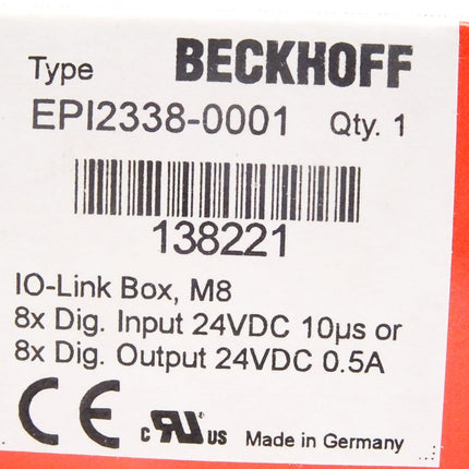 Beckhoff IO-Link Box EPI2338-0001 / Neu OVP versiegelt