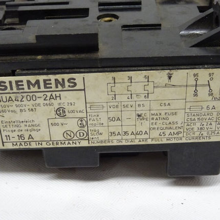 Siemens 3UA4200-7AL / 3UA4 200-7AL / 22-32A Überlastrelais