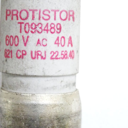 Ferraz Protistor Sicherung T093489 600VAC 40A 621 CP URJ 22.58.40 / Unbenutzt