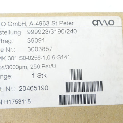 Amo 20465190 3003857 WMK-301.S0-0256-1,0-6-S141 / Neu OVP