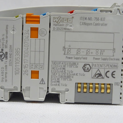 WAGO 750-837 CANopern Controller CL IDIV 2 1001105385