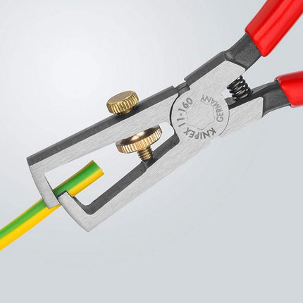 Knipex 1101160 Abisolierzange 160 mm Zange mit Kunststoff überzogen 11 01 160