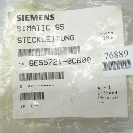 Siemens SIMATIC 6ES5721-0CB00 Steckleitung (10 Meter) 6ES5 721-0CB00 NEU