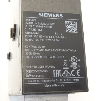 Siemens Sinamics 5kW 6SL3130-6AE15-0AB1 / 6SL3 130-6AE15-0AB1 / OVP