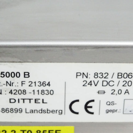 Dittel M5000 M 5000 B / F 21364 Panel