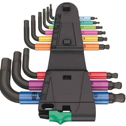 Wera 05133164001 950/9 Hex-Plus Mulitcolour 2 Winkelschlüsselsatz