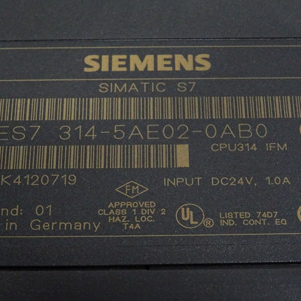 Siemens 6ES7314-5AE02-0AB0 6ES7 314-5AE02-0AB0