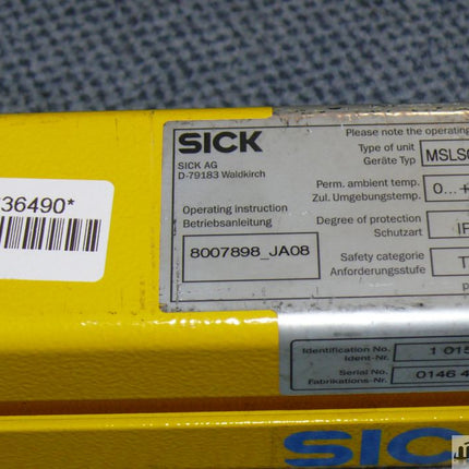 Sick MSLS03-24071 Lichtschranke Sender 1015617 Lichtvorhang