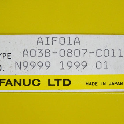 Fanuc AIF01A A03B-0807-C011 Interface Module