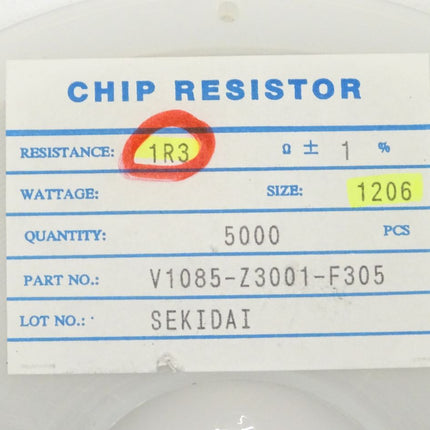 5000x SMD Widerstand 1R3 / 1206 / 1% / Widerstände