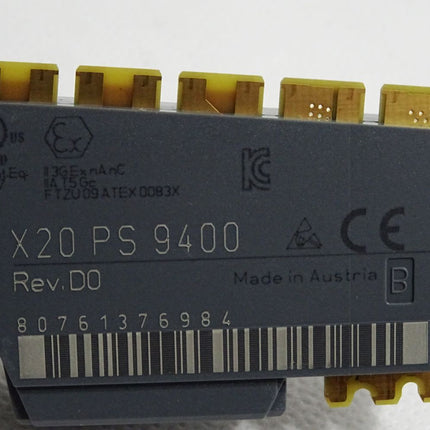 B&R X20PS9400 Rev.D0 X20 PS 9400 Einspeisung für Bus Controller