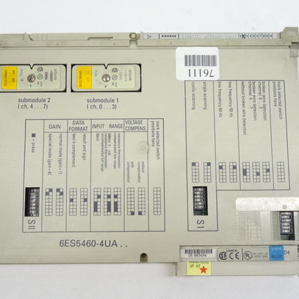 Siemens Simatic S5 6ES5460-4UA13 / 6ES5 460-4UA13 E:02