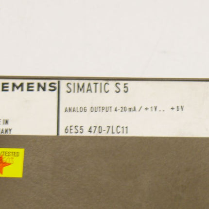 Siemens Simatic S5 6ES5470-7LC11 / 6ES5 470-7LC11