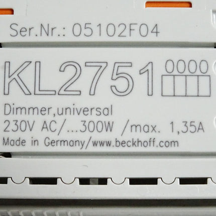 Beckhoff KL2751 Dimmer-Busklemme