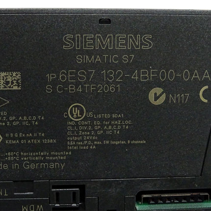 Siemens Elektronikmodul für ET 200S 6ES7132-4BF00-0AA0 6ES7 132-4BF00-0AA0