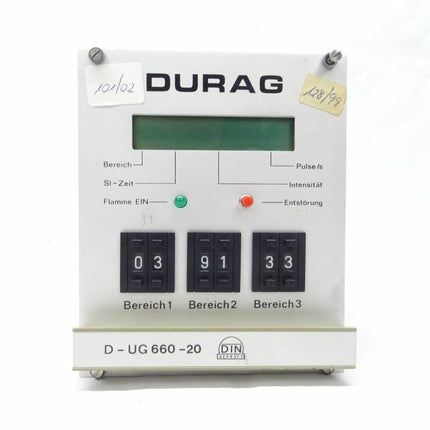 Durag D-UG 660-20 Flammenwächter 85122 / 220V / 50Hz / 12836/90 DB