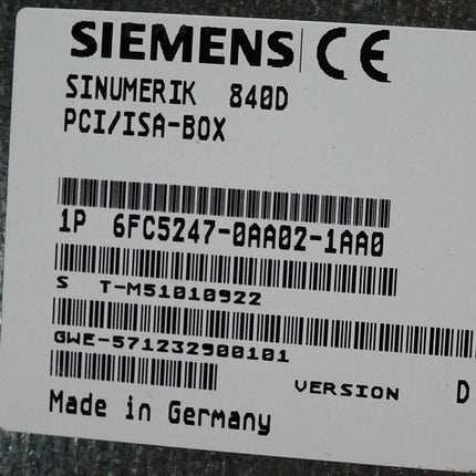 Siemens 6FC5247-0AA36-0AA0 Panel OP031 6FC5203-0AB11-0AA2 MMC103 6FC5210-0DA21-2AA1 + 6FC5247-0AA02-1AA0