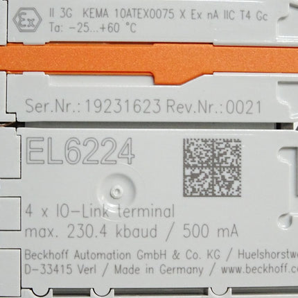 Beckhoff EL6224 Rev.0021 4-Kanal-Kommunikations-Interface