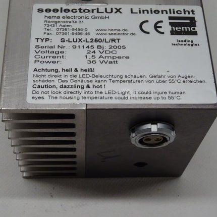 hema SeelectorLUX Linienlicht S-LUX-L250/L/RT / S-LUX-L250