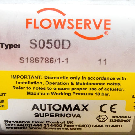 Flowserve Automax Supernova S050D / Neu OVP