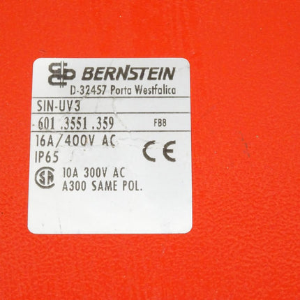 Bernstein SIN-UV3 601.3551.359 / 16A 400VAC / Neu