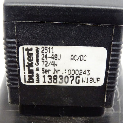 Bürkert 138417N 6213 A 40,0 NBR MS W13UU PN0-10bar G2 24V + 2511 / 138307G / W18UP + WWA 133377Y W12UU