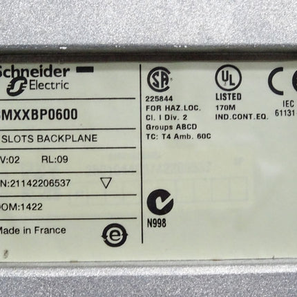 Schneider Electric BMXXBP0600 6 Slots Backplane Modicon X80-Modulträger