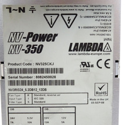 Lambda NV-Power NV-350 NV325CKJ NV3RIS24_5 Power Supply