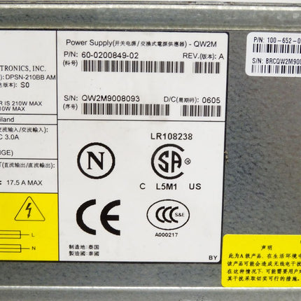 Delta Electronics DPSN-210BB Power Supply 210W 60-0200849-02