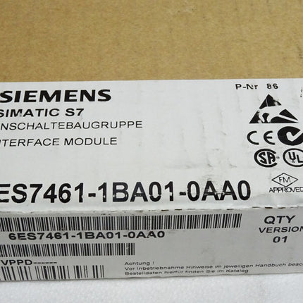 Siemens S7-400 Anschaltebaugruppe 6ES7461-1BA01-0AA0 6ES 7461-1BA01-0AA0 / Neu OVP versiegelt