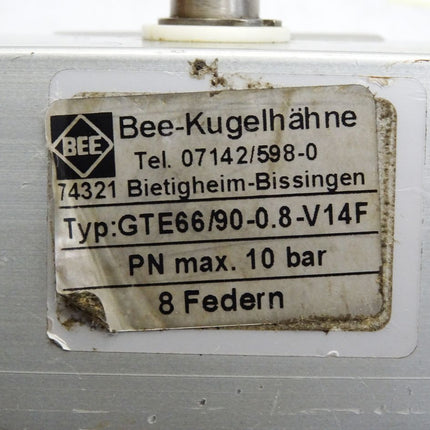 BEE Kugelhähne GTE66/90-0.8-V14F 10bar 8 Federn