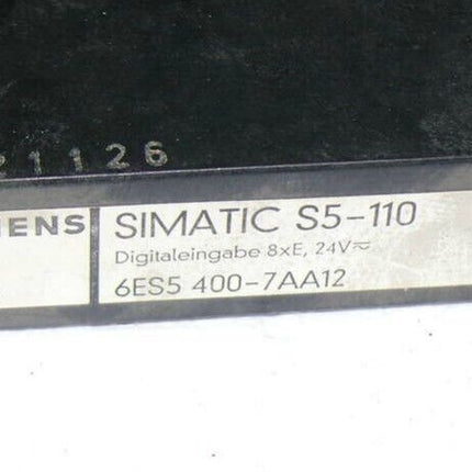 SIEMENS Simatic S5-110 Digitaleingabe 6ES5 400-7AA12 /6ES5400-7AA12  8xE / 24V