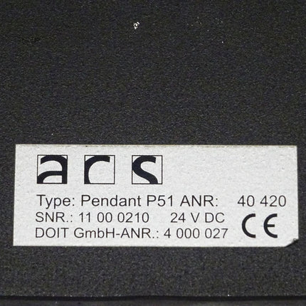 ars Pendant P51 Handprogrammiergerät Steuerung Ajco Terminal ohne Kabel