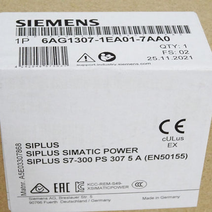 Siemens S7-300 Siplus PS307 6AG1307-1EA01-7AA0 / Neu OVP versiegelt