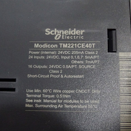 Schneider Electric TM221CE40T SPS-Steuerung / Neuwertig OVP