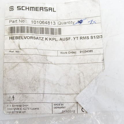 Schmersal 101064813 Hebelvorsatz K KPL AUSF YT RMS S1/2/3 / Neu OVP