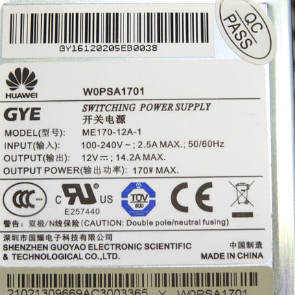 Huawei GYE W0PSA1701 Switching Power Supply 170W ME170-12A-1