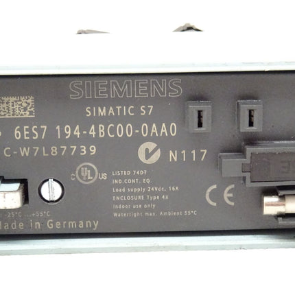 Siemens 6ES7194-4BC00-0AA0 Simatic S7 6ES7 194-4BC00-0AA0